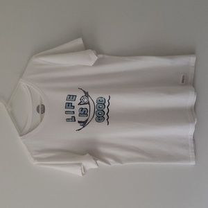 Life Is Good‎ hammock t-shirt white size large